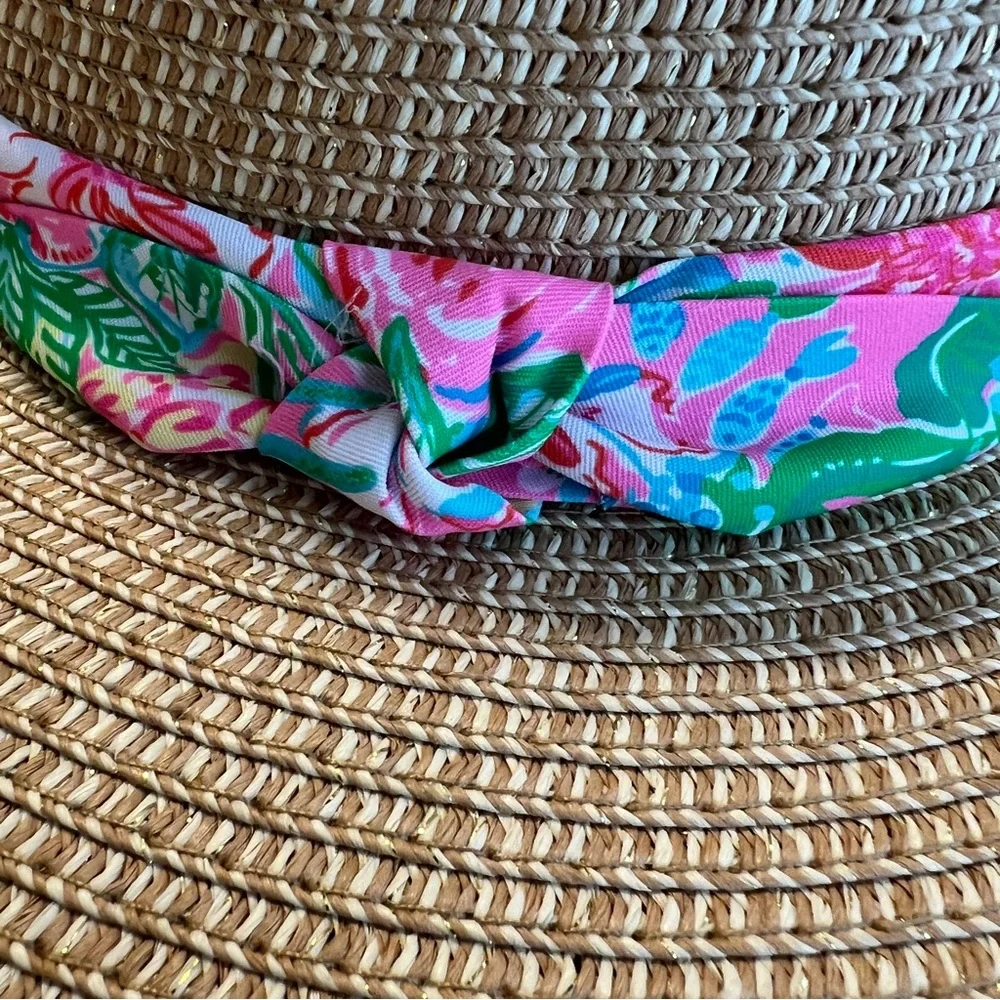 Lilly Pulitzer straw hat Journey to the Jungle